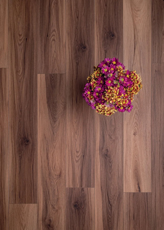 Piso Vinílico SPC en Tono Sunlit Sienna | Caja